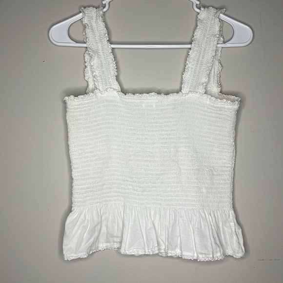 🌼 REFORMATION WHITE SCRUCH TOP. SIZE XL - Picture 1 of 14